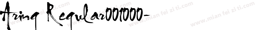Aring Regular001000字体转换